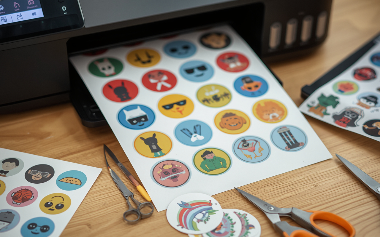 Astuces pour faire des autocollants et stickers maison avec une imprimante jet d'encre