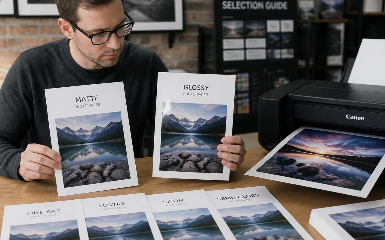 Comparatif papier pour imprimer des photos de qualité professionnelle en jet d'encre Comparatif papier pour imprimer des photos de qualité professionnelle en jet d'encre