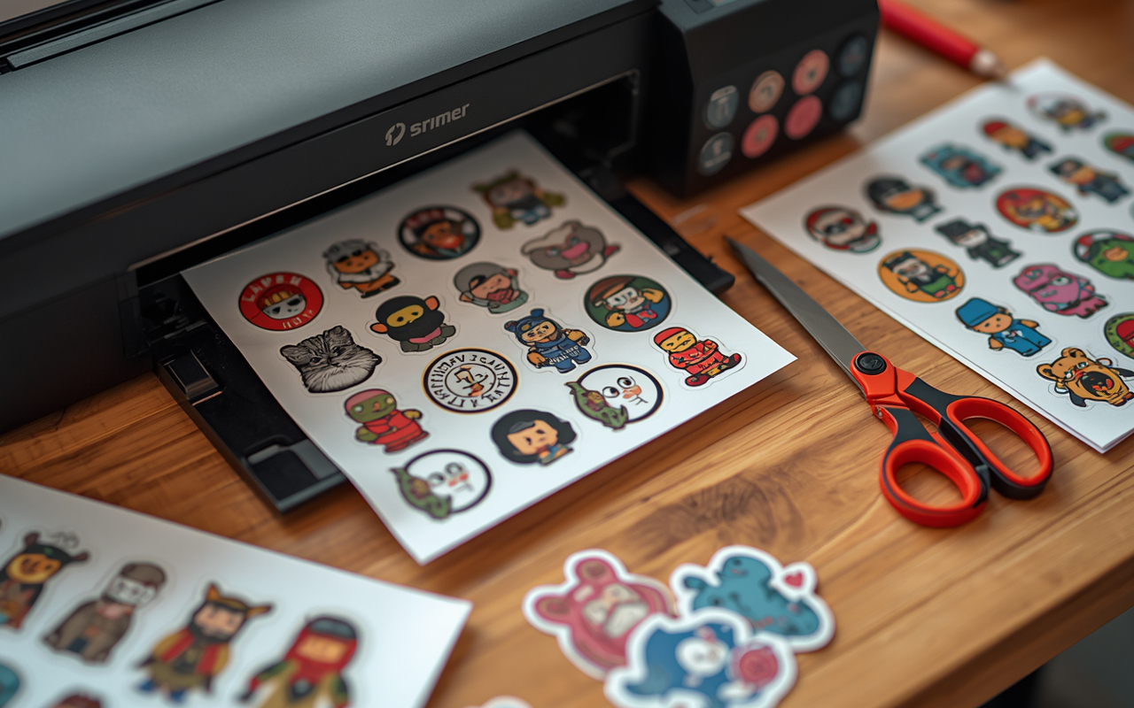 Tutoriel pour faire des autocollants et stickers maison avec une imprimante jet d'encre